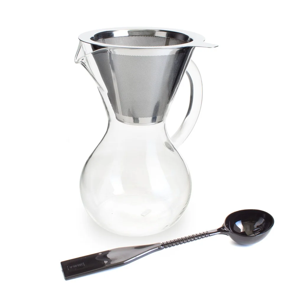 Yama Glass Hermiston Pot with Stainless Cone Filter (20oz)