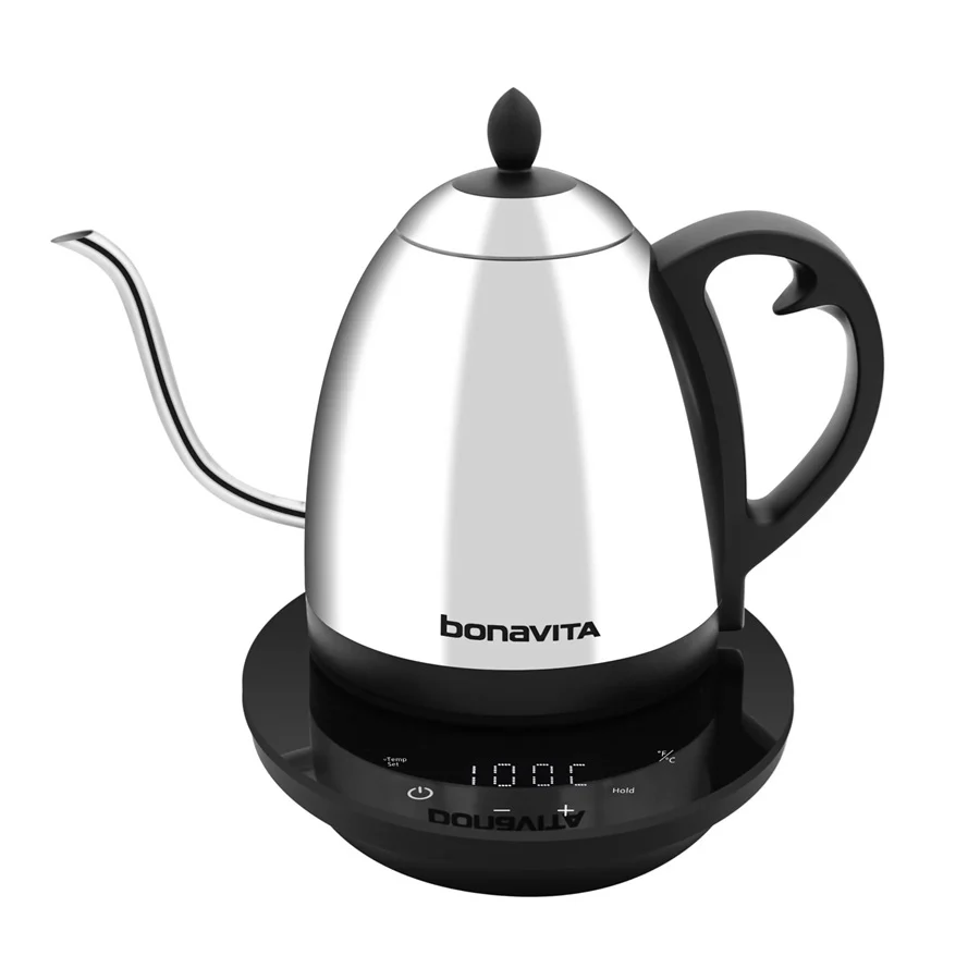 Bonavita Cosmopolitan 1.0L Gooseneck Variable Temperature Kettle - Polished Stainless - Image 2