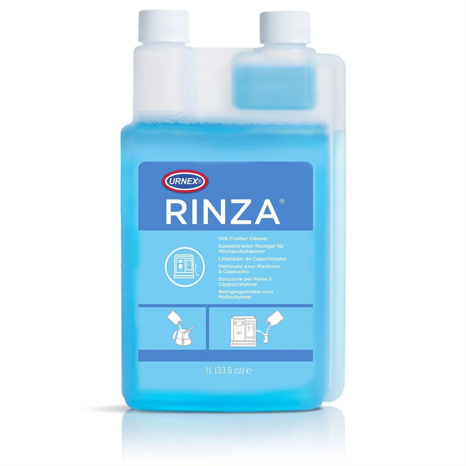 Urnex Rinza Milk Frother Steam Wand and Milk Pitcher Cleaner