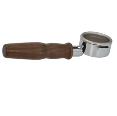 La Spaziale Bottomless Portafilter with Walnut Wood Handle (After-Market)