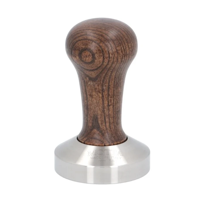 Motta Wooden Coffee Tamper - 49mm / Flat / Black