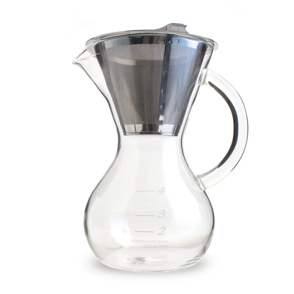 Yama Glass Hermiston Pot with Stainless Cone Filter (20oz) - Image 2