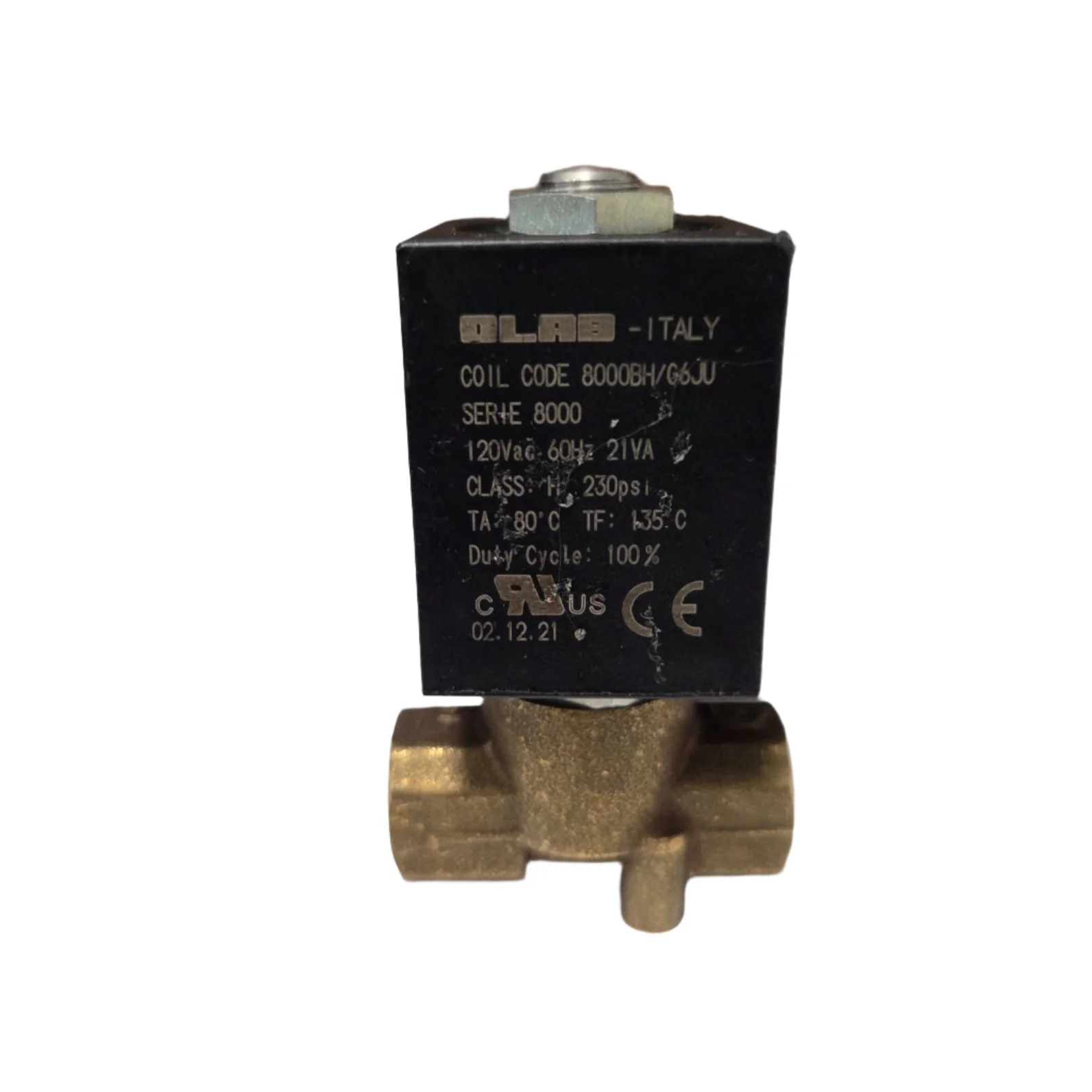 120V 1/8" F x 1/8" F Two-Way OLAB Solenoid — SKU SKU00178-000-D29E60 - Image 2