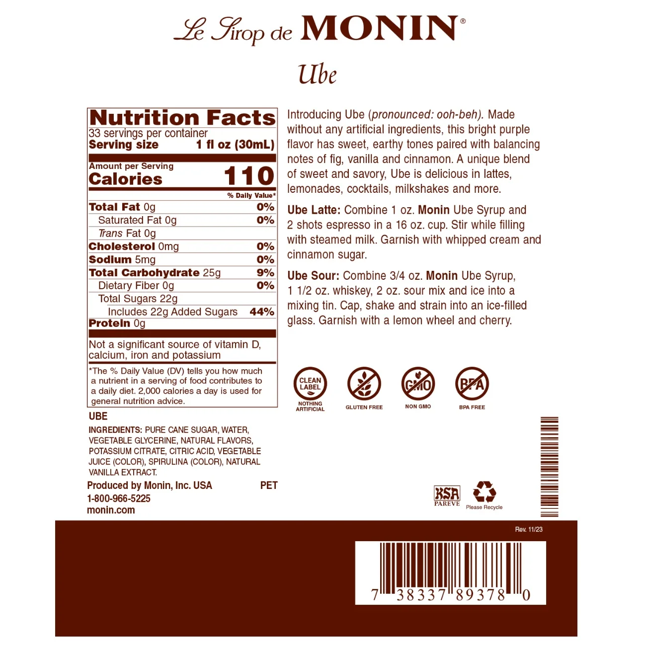 Monin Ube Syrup - Image 2